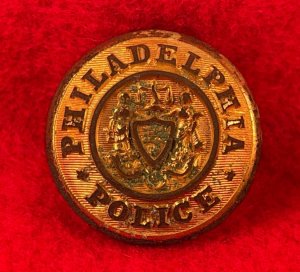 Philadelphia Police Coat Button - Early 1900s Period - Excavated 