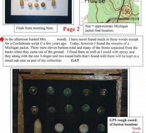 Michigan Cuff Button Display - Malvern Hill