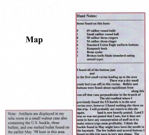 Stafford County, VA - Relic Display - Trimmer Collection - Bayonet Stabbed Buckle