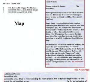 Stafford County, VA - Relic Display - Trimmer Collection - Bayonet Stabbed Buckle