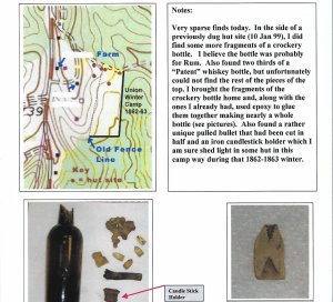 Reconstructed Ceramic Seltzer Bottle - Hut Site Recovery