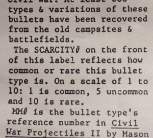 Civil War Bullet - ".54 Dish Base Burnside"