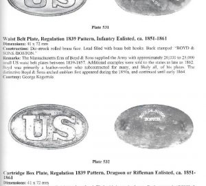 American Military Belt Plates 