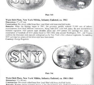 American Military Belt Plates - 1st Edition - Signed by Both Authors