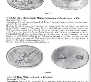 American Military Belt Plates - 1st Edition - Signed by Both Authors