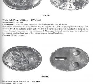 American Military Belt Plates - 1st Edition - Signed by Both Authors