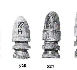 .58 Caliber Three-Piece Shaler Bullet - Short Round Nose Type