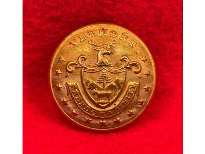 Vermont State Seal Coat Button