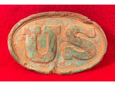 US Waist Belt Buckle Marked "W. H. SMITH / BROOKLYN"