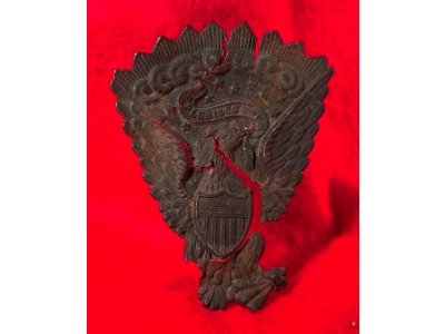 Federal "Jeff Davis" Hat Plate