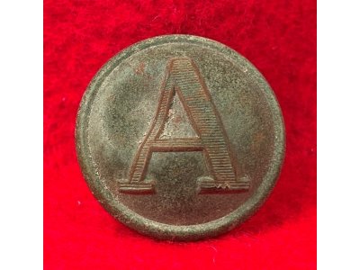 Confederate Artillery Coat Button - Lined A