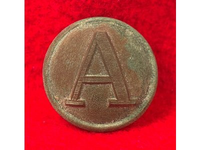 Confederate Artillery Coat Button - Lined A