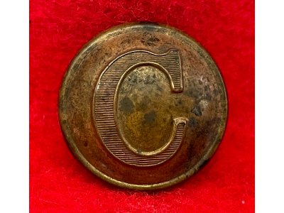 Confederate Cavalry Coat Button - Lined "C"
