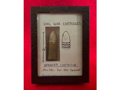 Spencer Carbine Cartridge Display 