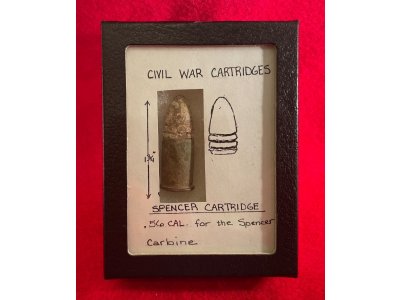 Spencer Carbine Cartridge Display 