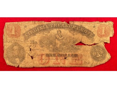 Virginia Treasury Note - One Dollar