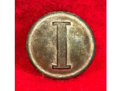 Confederate Infantry Coat Button - Lined "I"