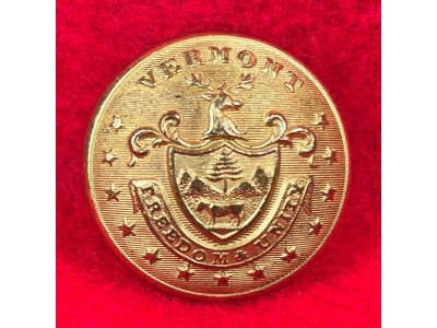 Vermont State Seal Coat Button
