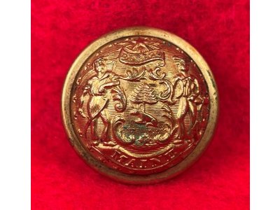Maine State Seal Coat Button
