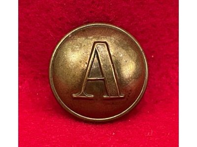 Confederate Artillery Coat Button - Stippled "A" 