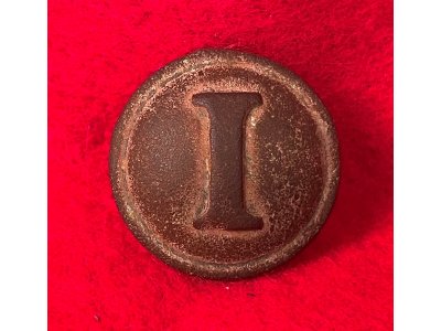 Confederate Infantry Coat Button - Block "I" - High Quality