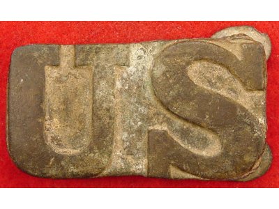 US Waist Belt Buckle - Camp Carved Artwork