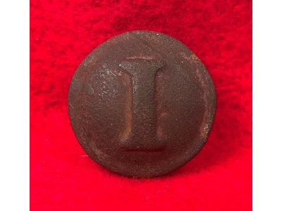 Confederate Infantry Coat Button - Block I - High Quality