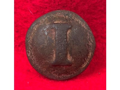 Confederate Infantry Coat Button - Block I