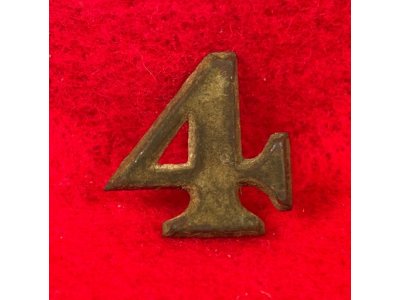 Regimental Number "4" - Small Size