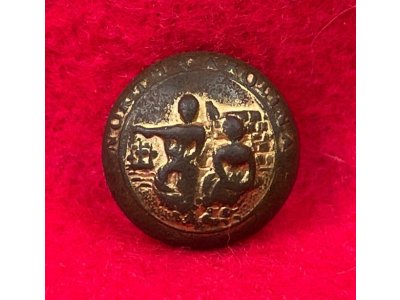 North Carolina State Seal Button - Rare Unusual 15.5 mm Size