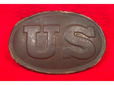 US Belt Buckle - Belt Leather Piece - Bloody Angle 
