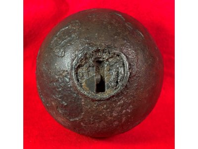 Federal 12-Pounder Case-Shot with Bormann Time Fuze with Star & Asterisk