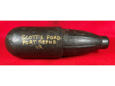 Federal 3-Inch Schenkl "Case-Shot" Artillery Shell