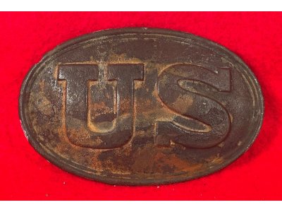 US Waist Belt Buckle - Marked W. H. Wilkinson / Springfield / T. J. Shepard