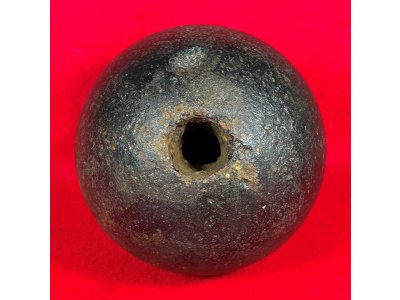 Confederate 12 Pounder Shell Cannonball - Polygonal Cavity