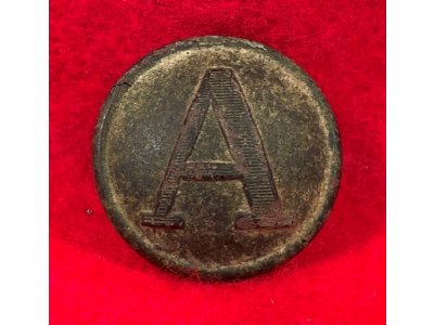 Confederate Artillery Coat Button - Lined A