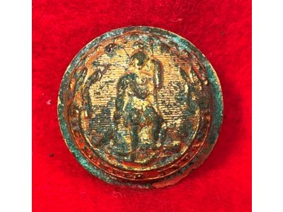 Virginia State Seal Staff Coat Button - Front Only