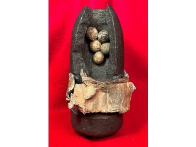 Federal 3-inch Type I Hotchkiss Shell Re-Assembled Ground Burst