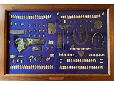 Large Civil War Relic Display - Aquia Landing, VA - Trimmer Collection