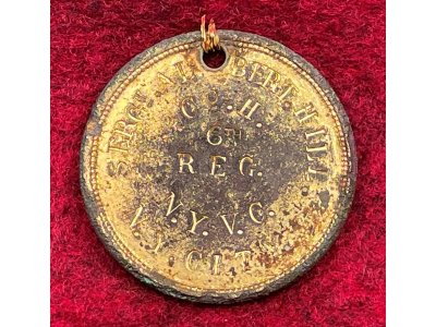 War of 1861 ID Tag - Albert J. Hill - Cavalryman