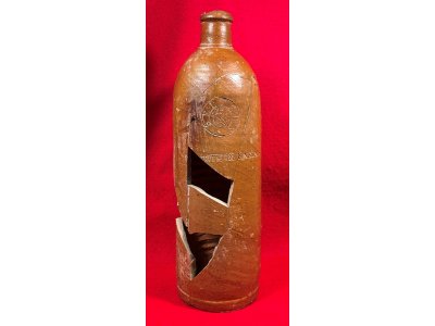 Reconstructed Ceramic Seltzer Bottle - Hut Site Recovery