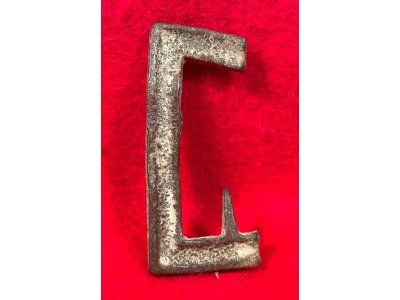 Confederate "Gutter-Back" Frame Buckle Portion with Fixed Tongue