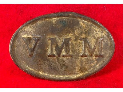 Volunteer Maine Militia "VMM" Cartridge Box Plate