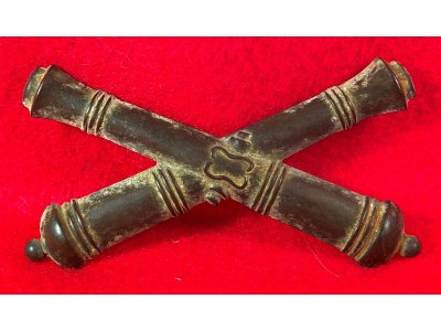 Artillery "Crossed Cannons" Hat Insignia - High Quality