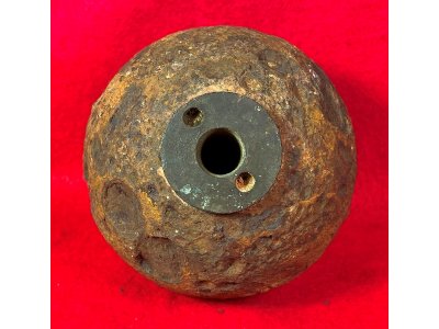 Confederate-6 Pounder "Side-Loader" Case-Shot - Lead Side-Plug