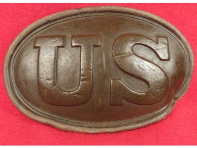 A Maker Marked US Belt Plate - Marked "E. GAYLORD" & Carved Letter "H"