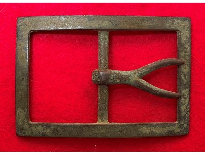 Confederate "Forked Tongue" Frame Waist Belt Buckle - Large Size - High Quality