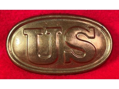 US Cartridge Box Plate - Small Size - Marked "W. H. SMITH / BROOKLYN"