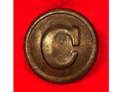 Confederate Cavalry Coat Button - Rare Type - CS 142