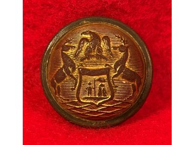 Michigan State Seal Coat Button